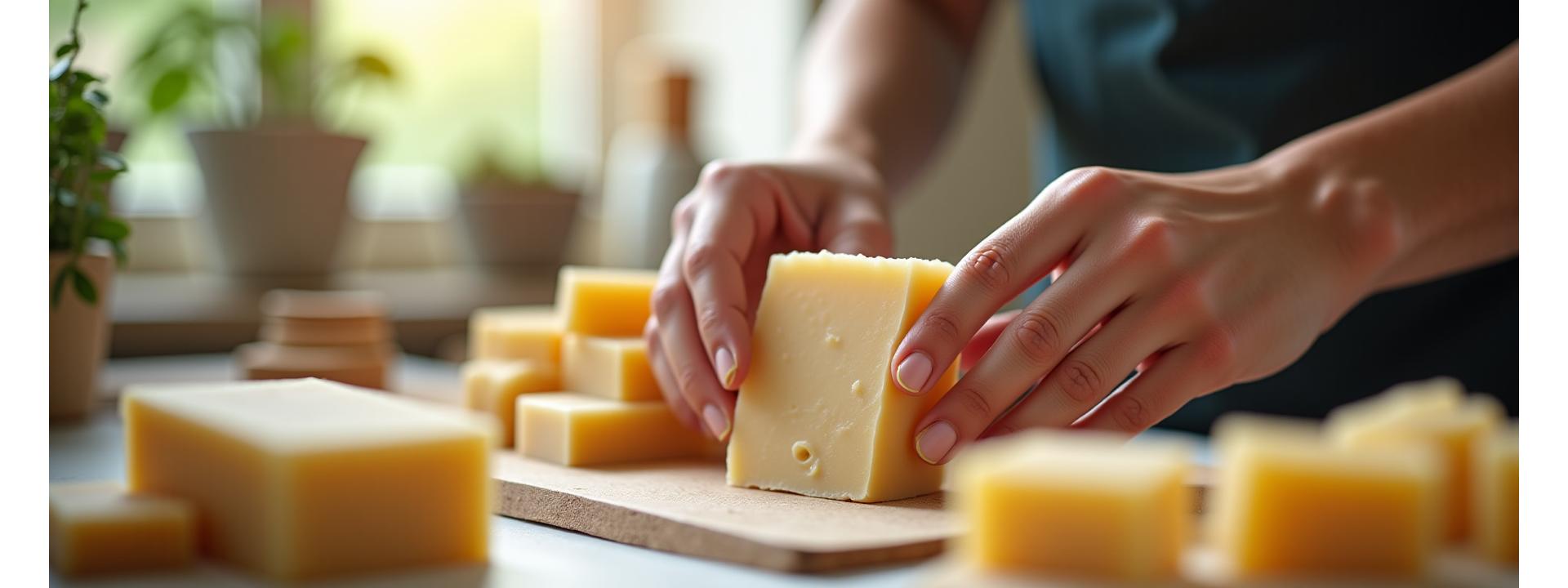 横浜の工房で手作り石鹸を作る熟練の職人